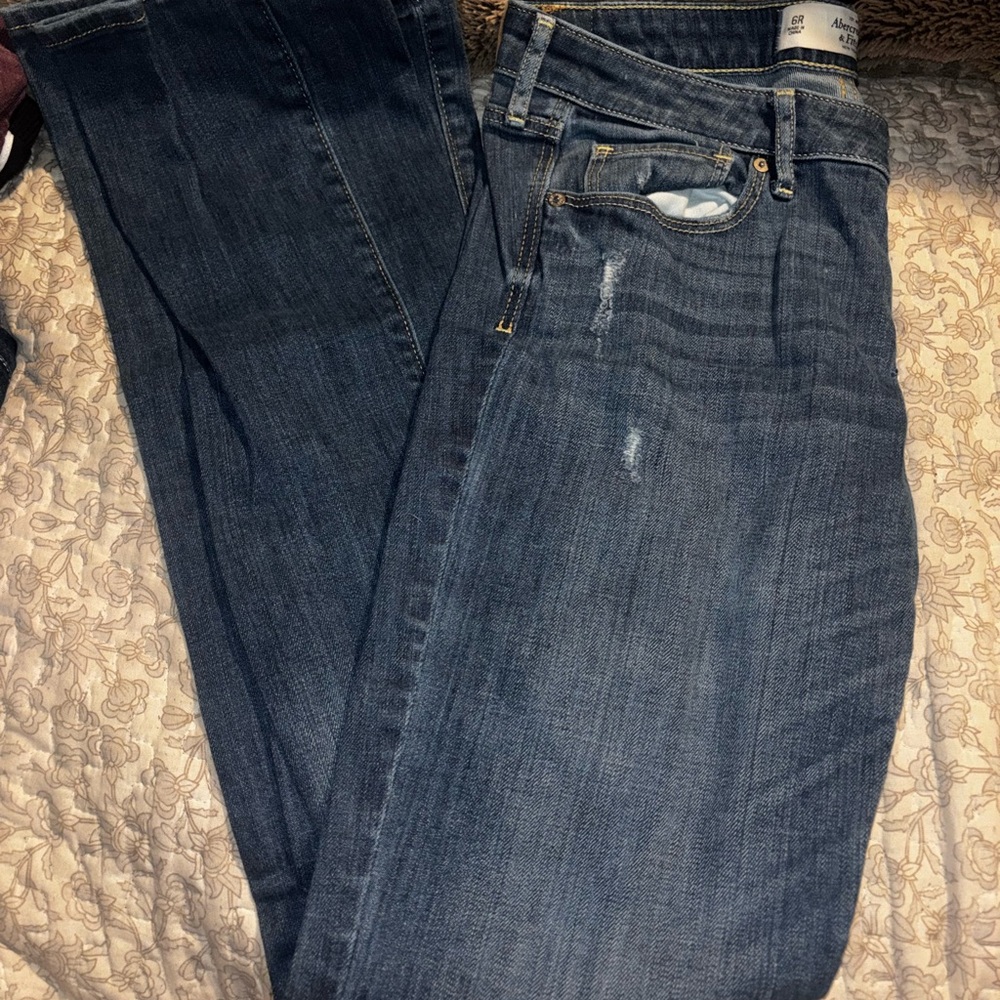 Abercrombie & Fitch Dark Blue Boot Cut Jeans